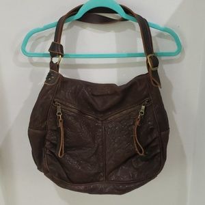 Tylie Malibu  brown leather hand bag
